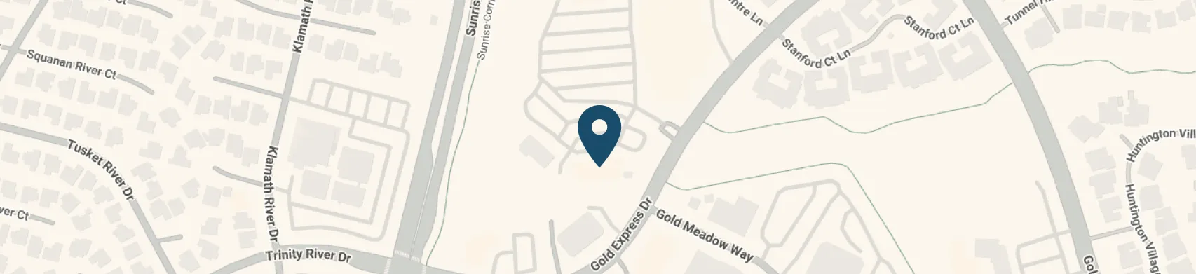Map to Gold River Dental, Rancho Cordova, California